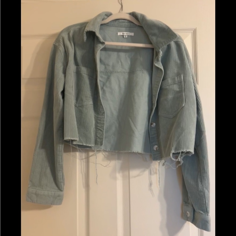 Pacsun cropped corduroy shacket